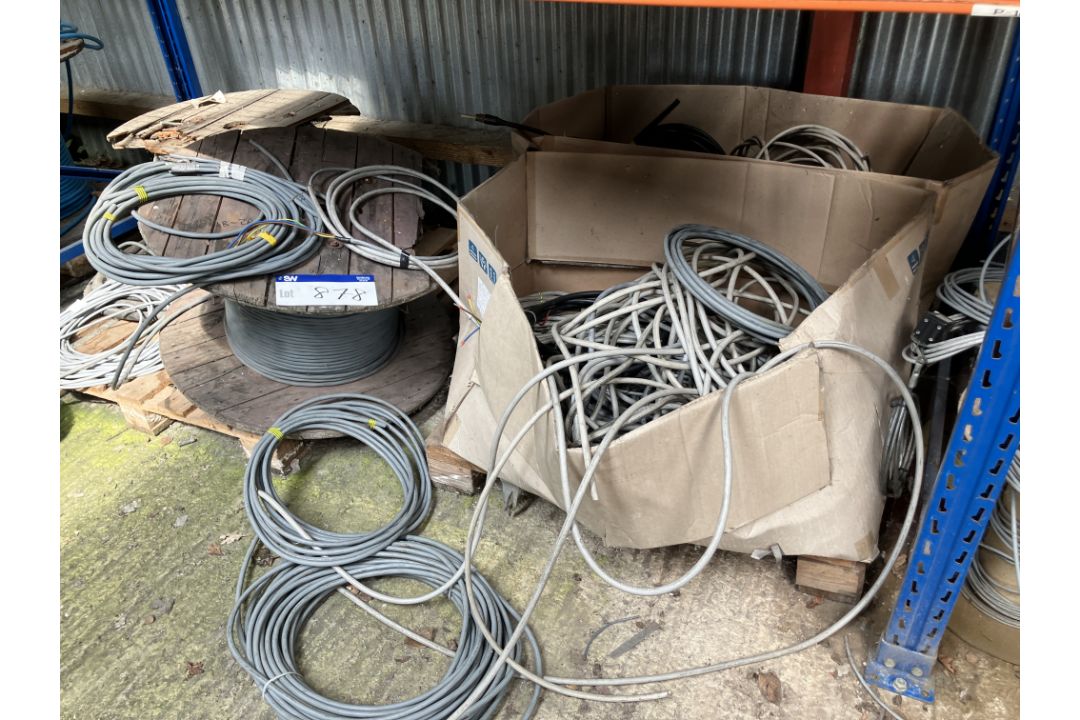 Large Quantity of Electrical Cable, on rack, floor and pallets A sole principal contractor will be - Image 5 of 9
