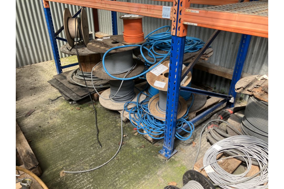 Large Quantity of Electrical Cable, on rack, floor and pallets A sole principal contractor will be - Image 6 of 9