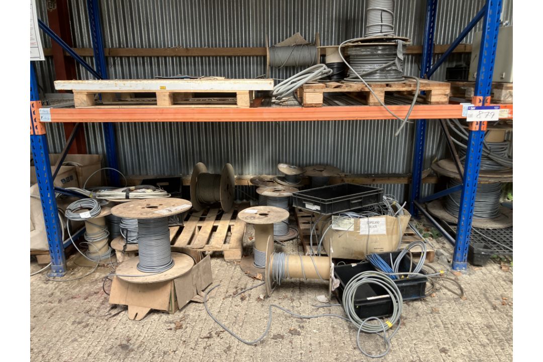 Large Quantity of Electrical Cable, on rack, floor and pallets A sole principal contractor will be - Image 3 of 9