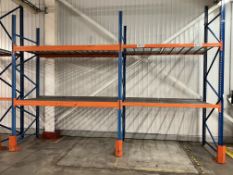 Two Bay Two Tier Pallet Rack, approx. 5.1m x 1.2m x 4m high A sole principal contractor will be