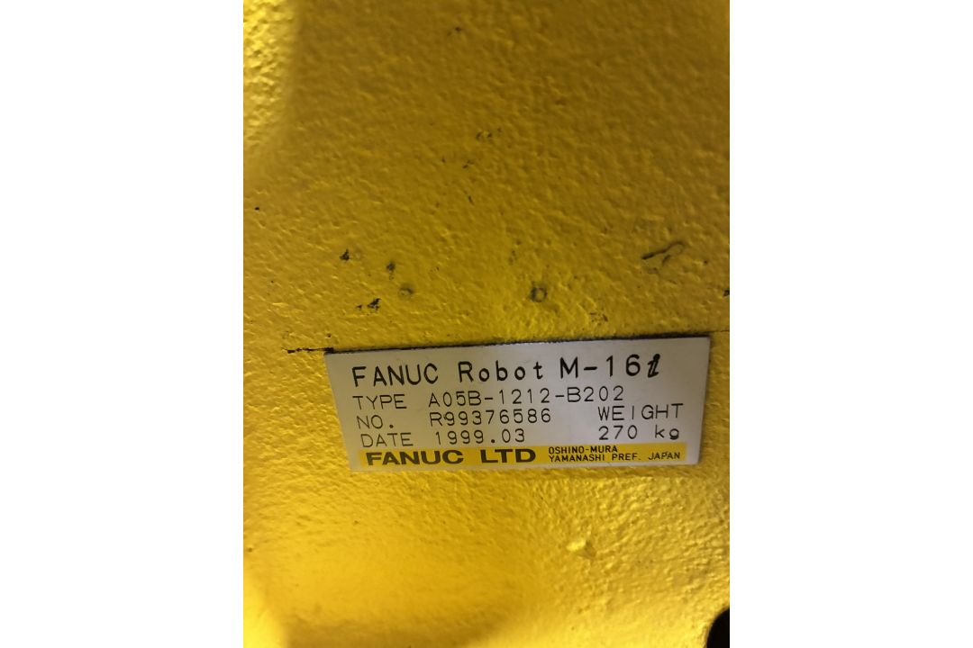Fanuc M-16I ROBOT ROBOTIC ARM, year of manufacture 1999, 270kg, with Fanuc R-J3 power controller, - Image 7 of 9