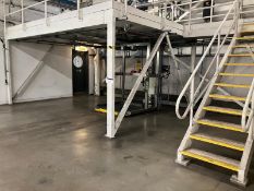 Bolted Steel Framed Plant Entablature/ Access Platform, approx. 13.5m x 4m x 2.6m high, with steel