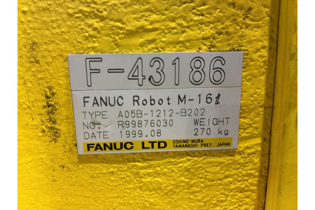Fanuc M-16I ROBOT ROBOTIC ARM, year of manufacture 1999, 270kg, with Fanuc R-J3 power controller, - Image 7 of 11