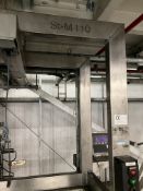 GEI Gallay ST-M110 STAINLESS STEEL FRAMED TOTE BIN FILLING FRAME (Preblend Offload Station), overall