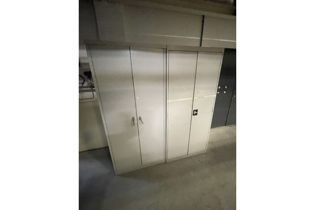 Two Double Door Steel Cabinets (Takeout / Loading charge - €20 + VAT) A sole principal contractor - Image 1 of 2