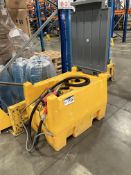 Mini Fuel Bowser, with filling nozzle attachment and battery power leads, (Lots 726 -732 kindly