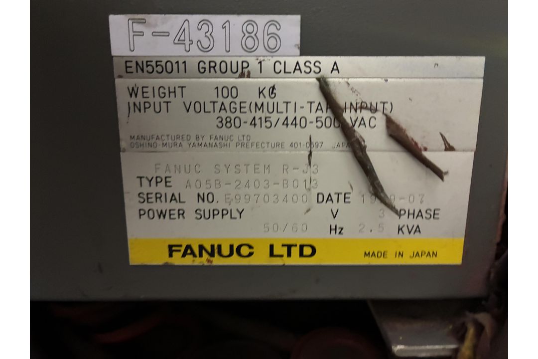 Fanuc M-16I ROBOT ROBOTIC ARM, year of manufacture 1999, 270kg, with Fanuc R-J3 power controller, - Image 9 of 11