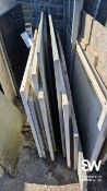 Approx. 13 Pieces of Half Slabs of Granite and Quartz At the close of the timed online auction sale,