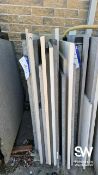 Approx. 13 Pieces of Various Granite and Quartz, mostly 1400 x 1000mm At the close of the timed