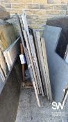 Approx. Ten Pieces of Various Granite, mostly 1400 x 1000mm At the close of the timed online auction