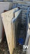 Four Pieces of Random Sized Granite and Quartz At the close of the timed online auction sale,