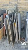 Approx. 17 Pieces of Various Granite, mostly 1400 x 1000mm At the close of the timed online