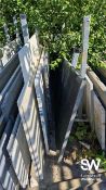 Approx. Eight Pieces of Various Granite and Quartz, average size 2500 x 700mm At the close of the