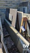 Approx. Seven Pieces of Random Sized Granite and Quartz At the close of the timed online auction