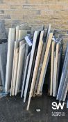 Approx. 13 Pieces of Various Granite and Quartz, mostly 1400 x 1000mm At the close of the timed