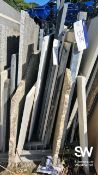 Approx. Ten Half Slabs of Various Granite and Quartz At the close of the timed online auction