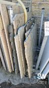 Approx. Ten Pieces of Various Granite and Quartz, mostly 1400 x 1000mm At the close of the timed