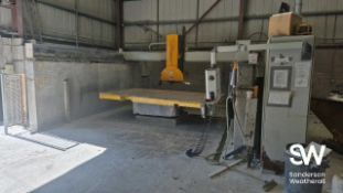 Breton Speedycut FE/NC 800 CNC Bridge Saw with Rotating Table, serial no. 18518, year of manufacture