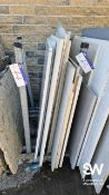 Approx. 13 Pieces of Various Granite and Quartz, mostly 1400 x 1000mm At the close of the timed