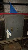 Heavy Duty Steel Safe with Brass Handle and Key
