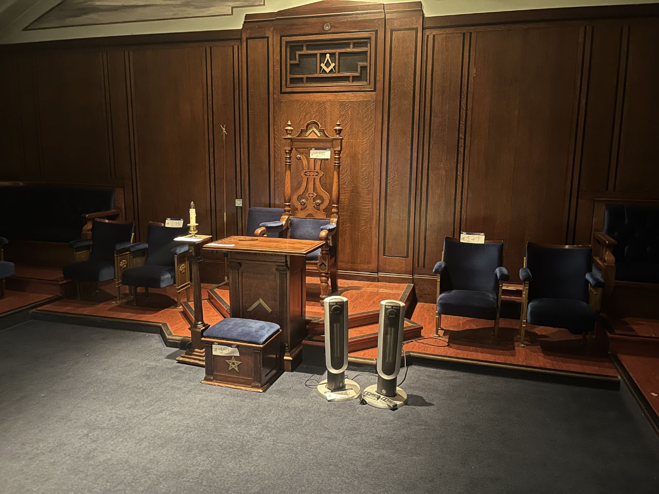 Masonic Lodge Furnishings & Regalia and Kitchen, Restaurant & Bar Equipment (NO VAT ON HAMMER PRICE)