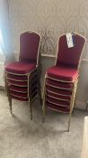 12 Matching Stackable Venue Chairs Please note - No VAT on hammer price (VAT payable on buyers