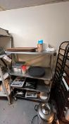Four Tier Boltless Shelving, with contents Please note - No VAT on hammer price (VAT payable on