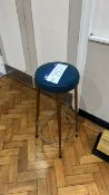 Fabric Upholstered Bar Stool Please note - No VAT on hammer price (VAT payable on buyers premium) At