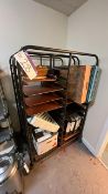 Two Steel Mobile Tray Trolleys, with contents Please note - No VAT on hammer price (VAT payable on