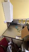 Stainless Steel Top Preparation Bench Please note - No VAT on hammer price (VAT payable on buyers