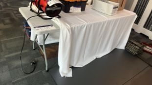 Plastic Top Foldable Venue Table Please note - No VAT on hammer price (VAT payable on buyers