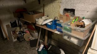 Contents of Two Mounted Shelves (See photos)