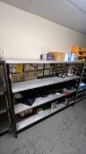Bay of Four Tier Boltless Shelving, with contents Please note - No VAT on hammer price (VAT