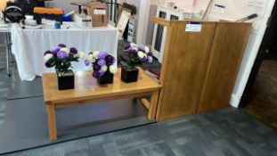 Three Matching Oak Effect Coffee Tables Please note - No VAT on hammer price (VAT payable on