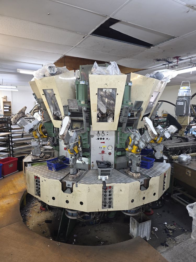 Footwear Manufacturing Machinery, Injection Moulding, Sewing Machines and Factory Plant & Equipment