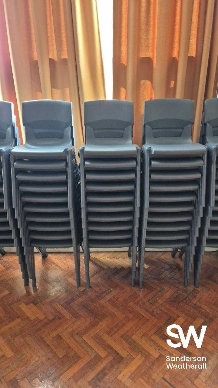30 Plastic Stacking Chairs At the close of the timed online auction ...