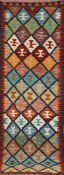 Kelim, Nordafghanistan, mehrfarbig, unbelaufen, 194x59 cm