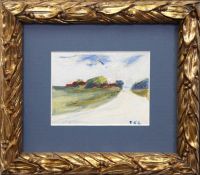 Gotsch, Friedrich Karl (1900 Pries/ Kiel-1984 Schleswig) "Der Weg zum Strand", Aquarell, monogr. u.