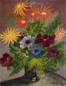 Heckendorf, Franz (1888 Berlin-1962 München) "Blumenstilleben", Öl/ Hartfaser, sign. u.r., 40x30 cm