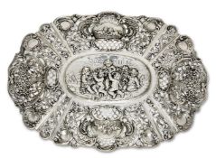 Ovale Schale. Silber.
