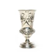 Biedermeier-Fußbecher. Wien, 1865 | Silber.