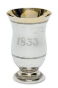Becher. 1. Hälfte 19. Jh. | Silber, innen vergoldet.