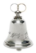 Tischglocke. Wien, 1867 - 1922 | Silber, Ehering 14 K GG.
