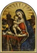 Enthroned Madonna with Child, Italy, second half of the 17th century.