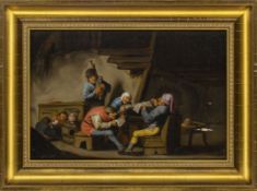 Musicians in a farmhouse parlour, 17th-century Haarlem school