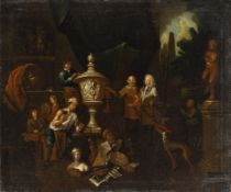 Horemans, Jan Josef - Circle of: In the studio of a sculptor
