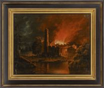 Bemmel, Peter von, Burning City at Night