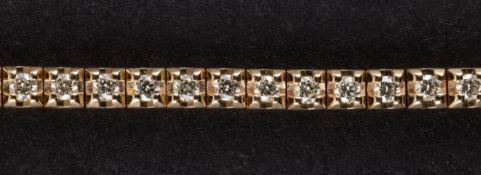 Diamond tennis bracelet, Moncara, 20th century.