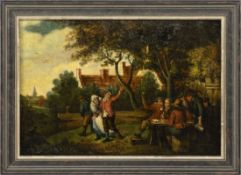 Teniers, David the Younger - Follower, Merry revellers in the garden
