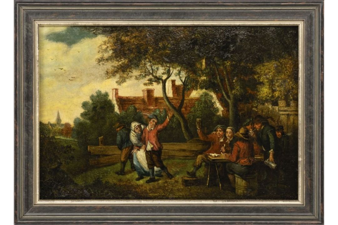 Teniers, David d.J. - Nachfolger: Fröhliche Zecher in der Gartenwirtschaft